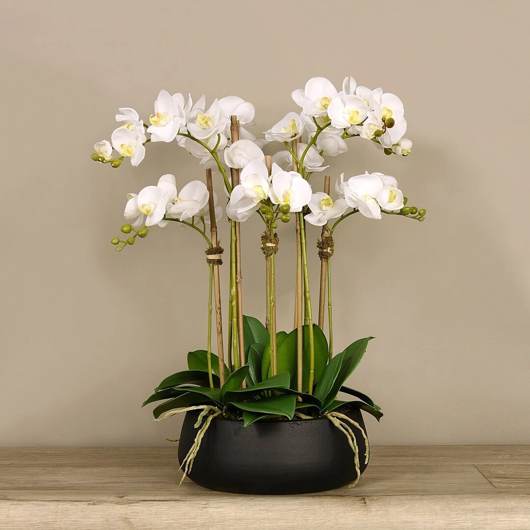 Orchid Centerpiece Flower Arrangement for Dining Table Floral Table Arrangement for Luxury ...