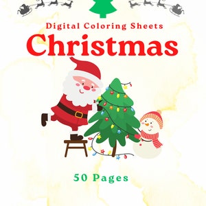 Christmas Coloring Sheets 1