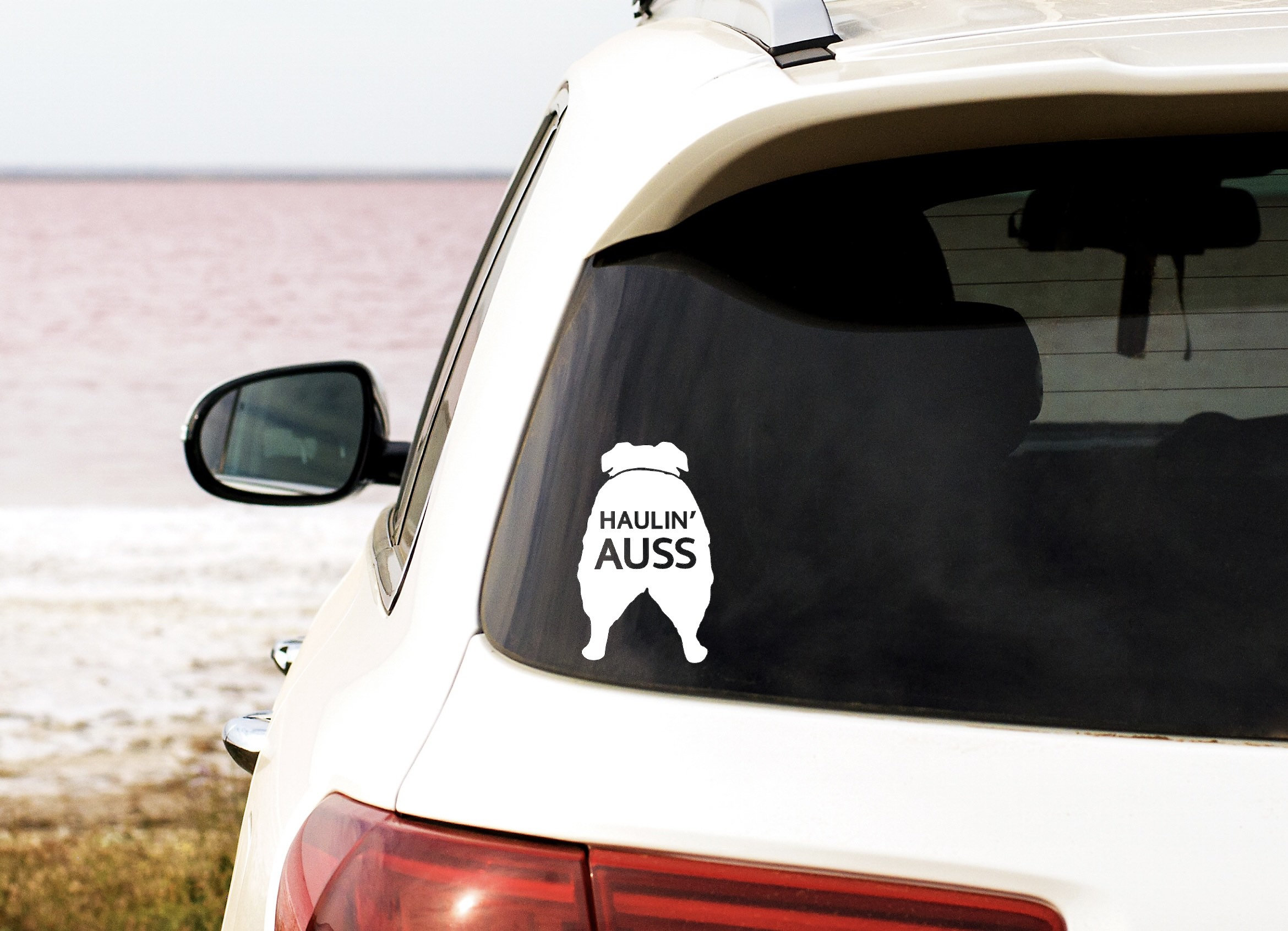Australian Shepherd Dog Aussie Silhouette Vinyl