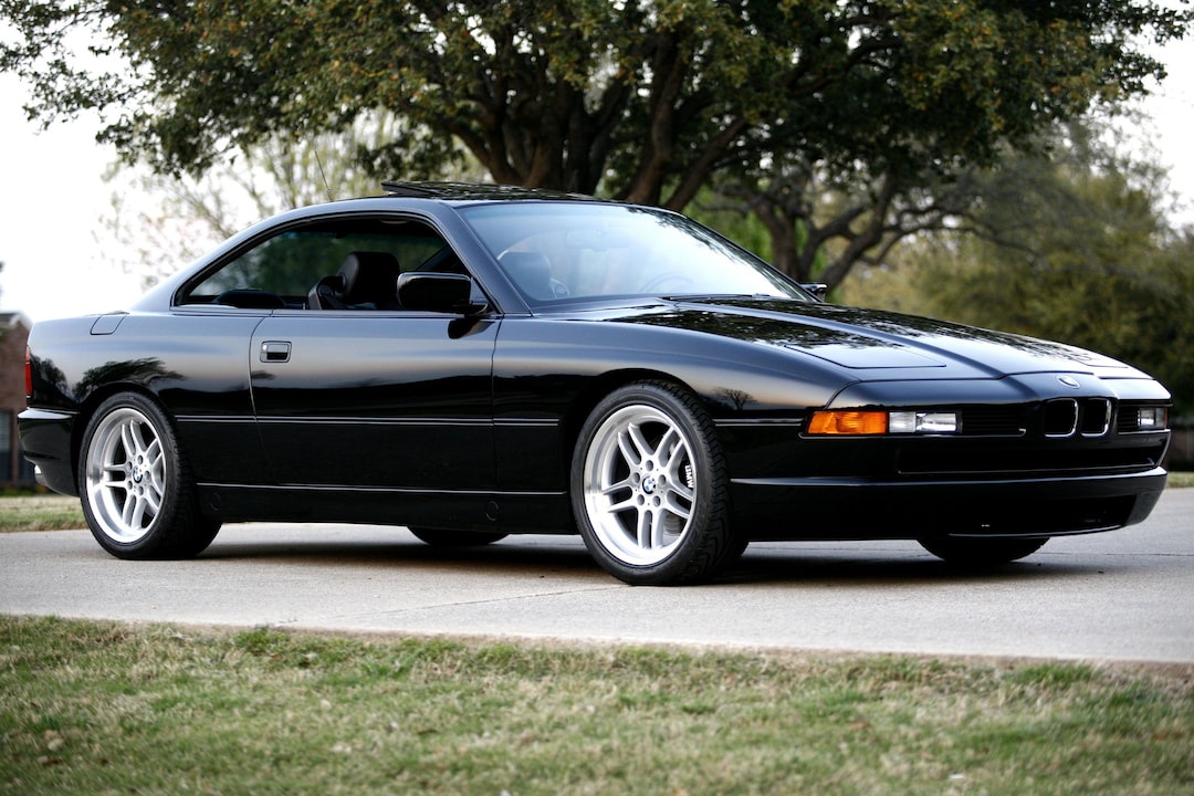 BMW, Pop-up Headlights, BMW E31, BMW 8 Series, Black Cars Poster - Etsy