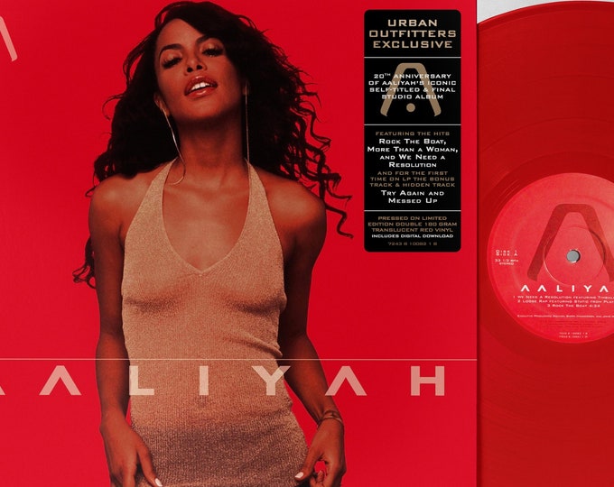Aaliyah, music album, red cd, 90s music Poster