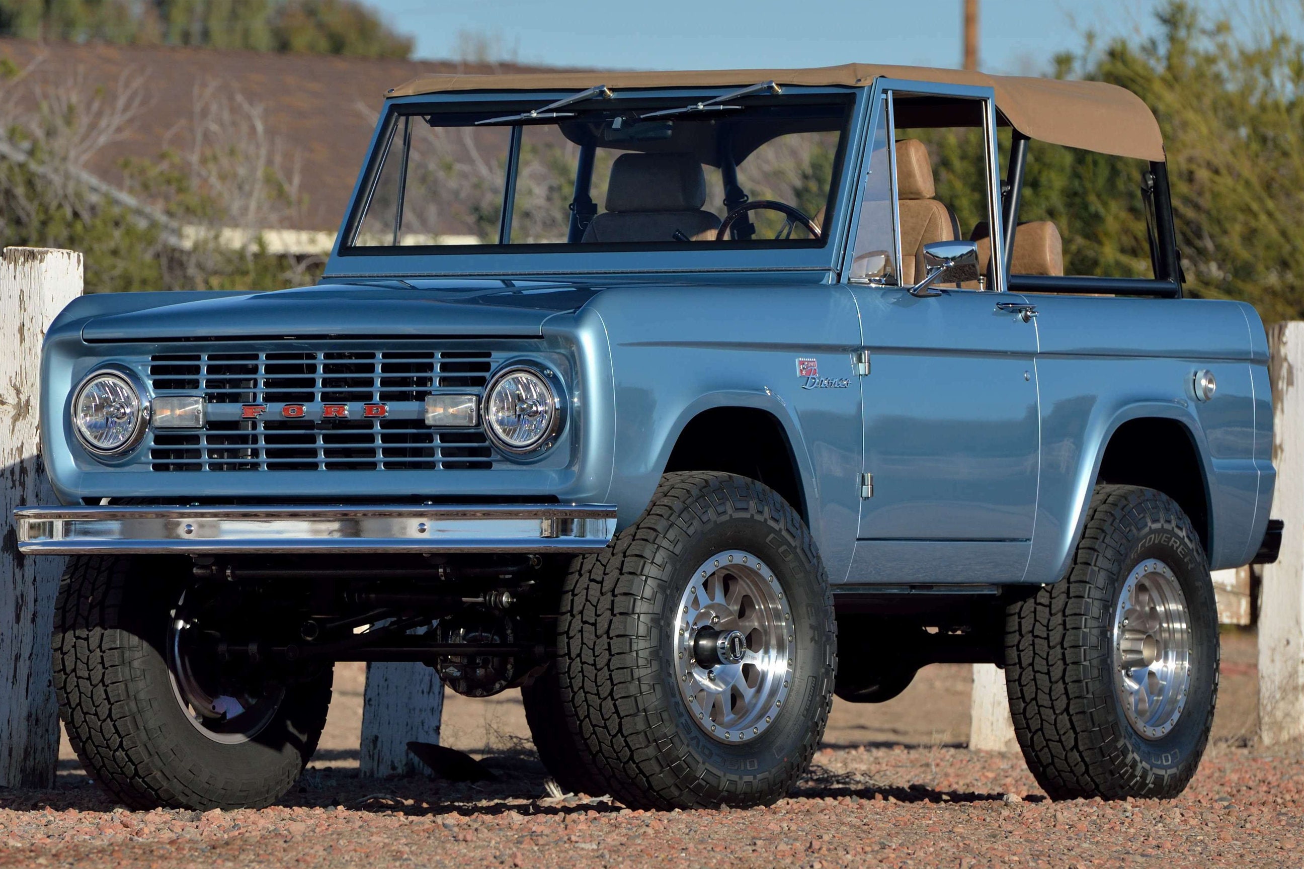 1968 Ford Bronco in Blue, Vintage Machine, Restored, Classic Poster - Etsy