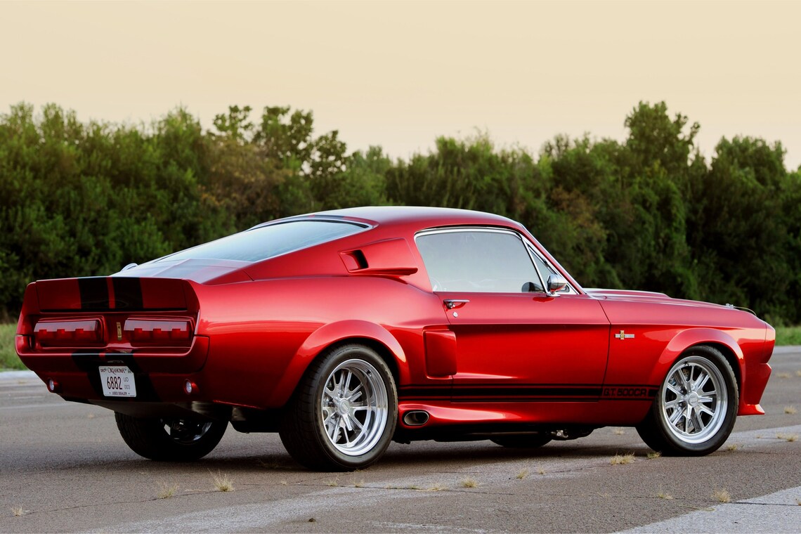 Ford Mustang GT500 in Red Rear End Car Dream Poster 24 X 36 | Etsy