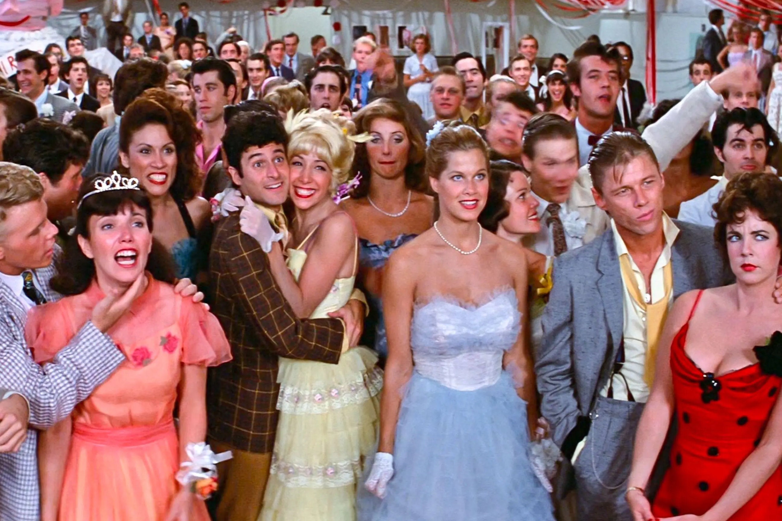 Poster de la noche de graduacion Grease Grandes momentos de la pelicula
