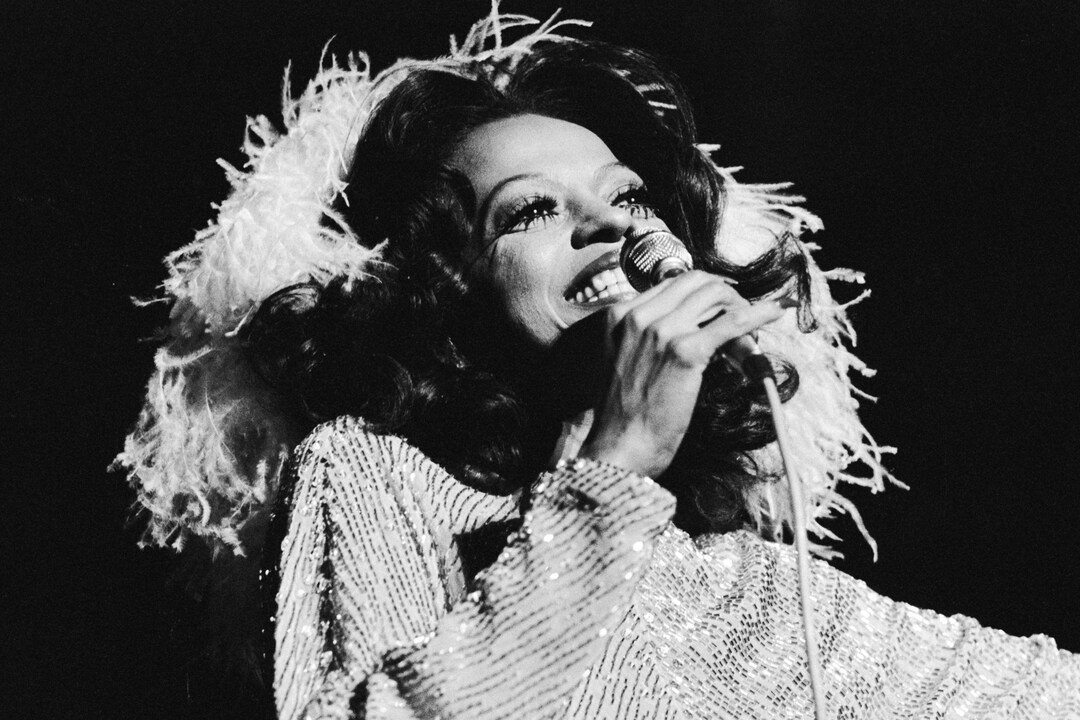 Diana Ross, Concert, Black and White Poster Etsy