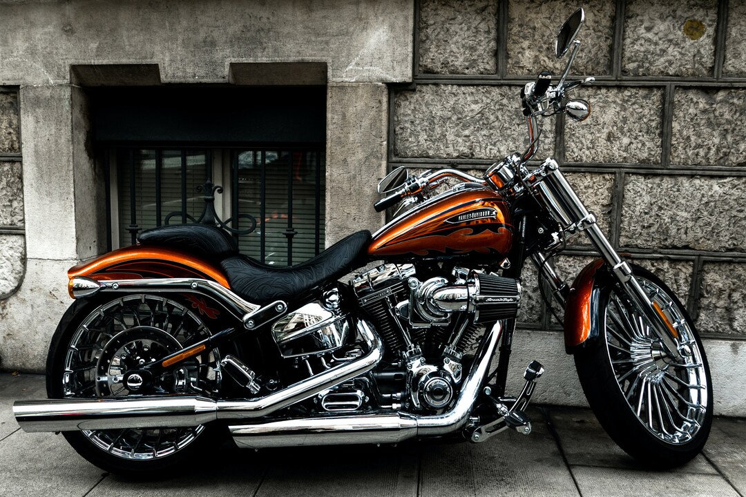 Harley cheap davidson orange