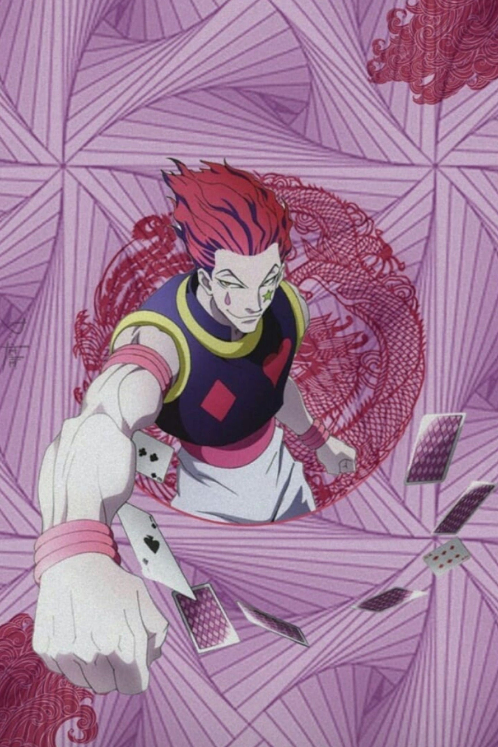Hisoka Hunter X Hunter In Pink Poster 24 X 36 Inch Etsy