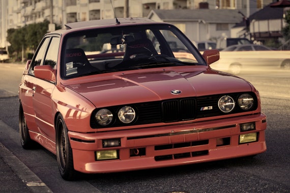  BMW M3 E30 Pink Beauty Fast Car Speed ​​Demon Póster - Etsy