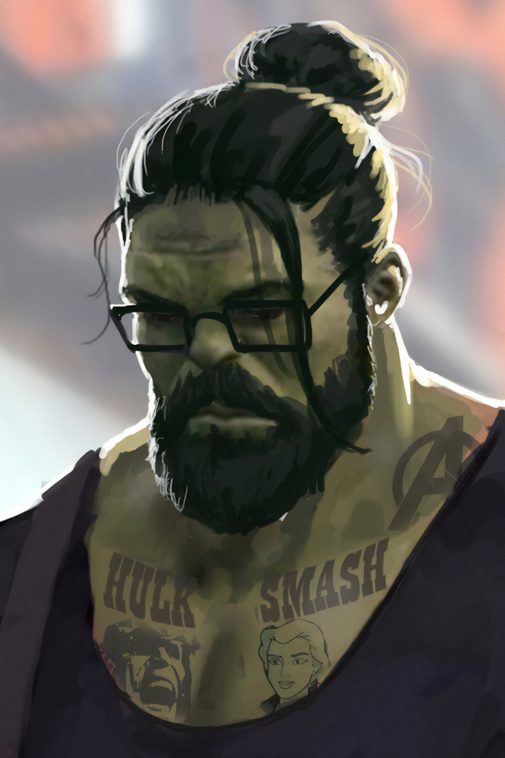 Hulk Smash, Hulk Wearing Glasses Poster Etsy