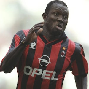 George Weah AC Milan kit