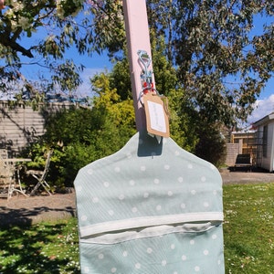 Washing Clothes Line Prop Pole Cherry Blossom Pink Wooden Collapsible Handmade in UK Free UK Delivery image 9