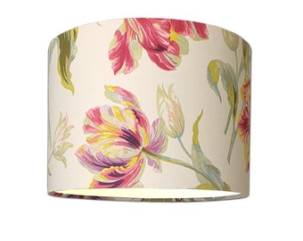 Lampshade in Laura Ashley Gosford Cranberry Fabric Various Sizes FREE UK DELIVERY
