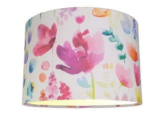 Lampshade in Voyage Maison Coleton Summer Fabric Handmade Various Sizes FREE UK DELIVERY
