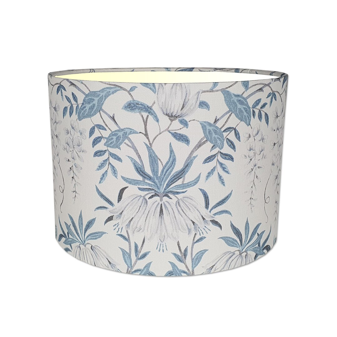 Lampshade in Laura Ashley Parterre off White Seaspray Fabric Handmade ...