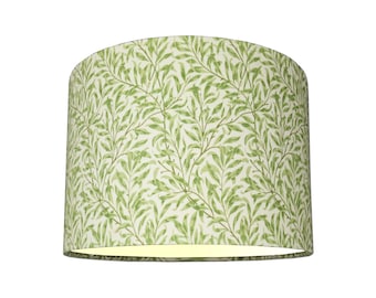 William Morris Willow Bough Sage Green Lampshades Handmade FREE DELIVERY