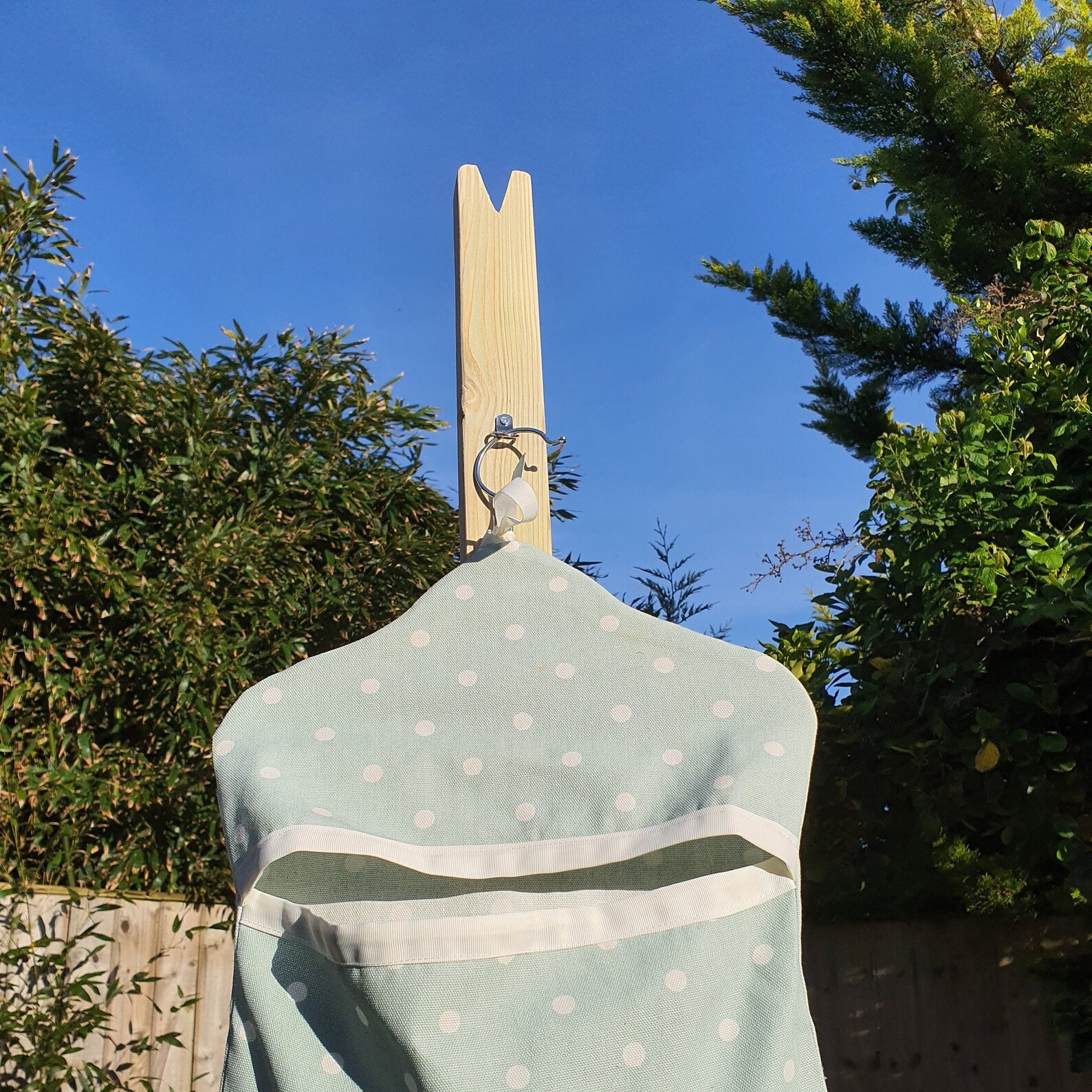 Washing Clothes Line Prop Pole Natural Wooden Etsy UK