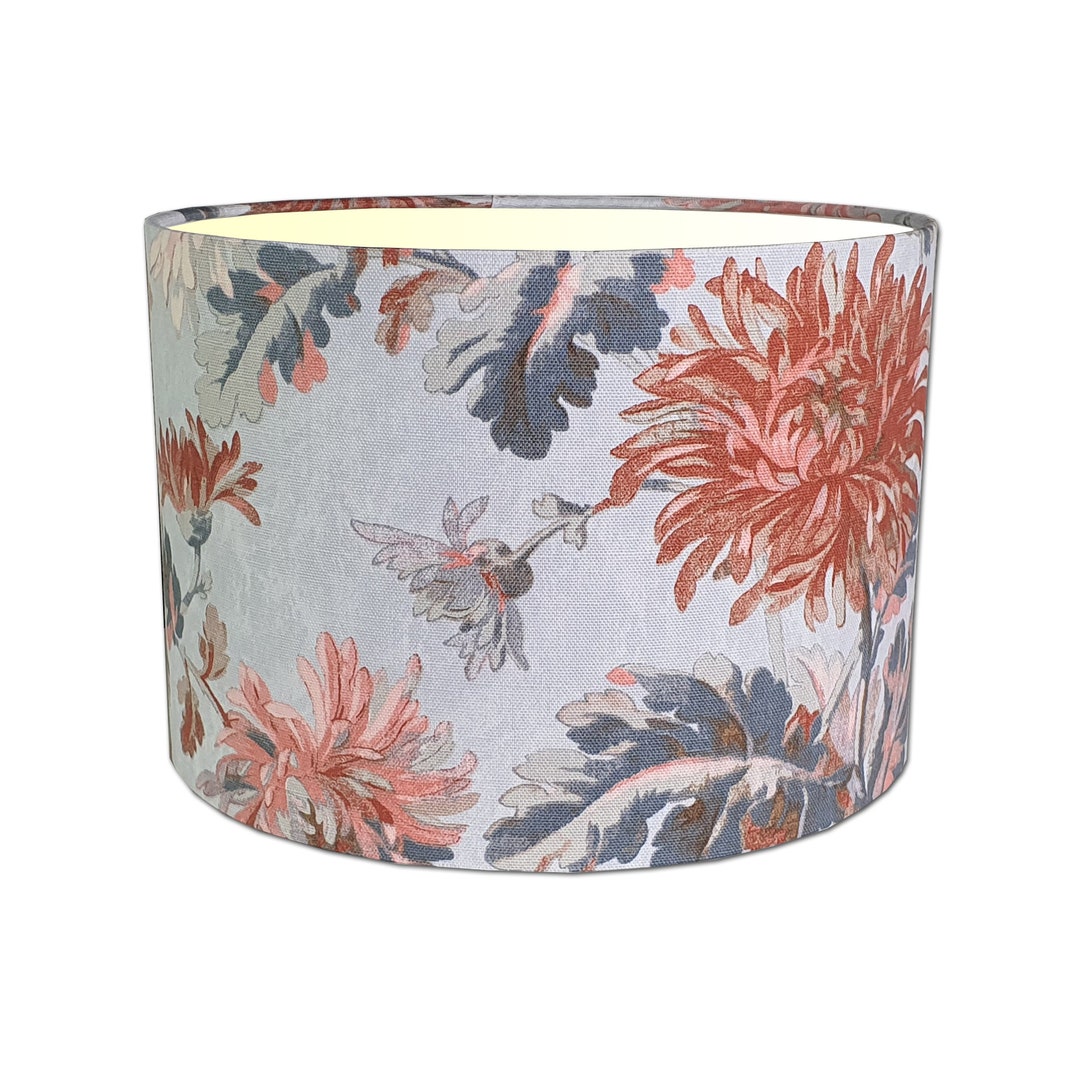 Lampshade in Laura Ashley Maryam Crimson Floral Fabric Various Etsy
