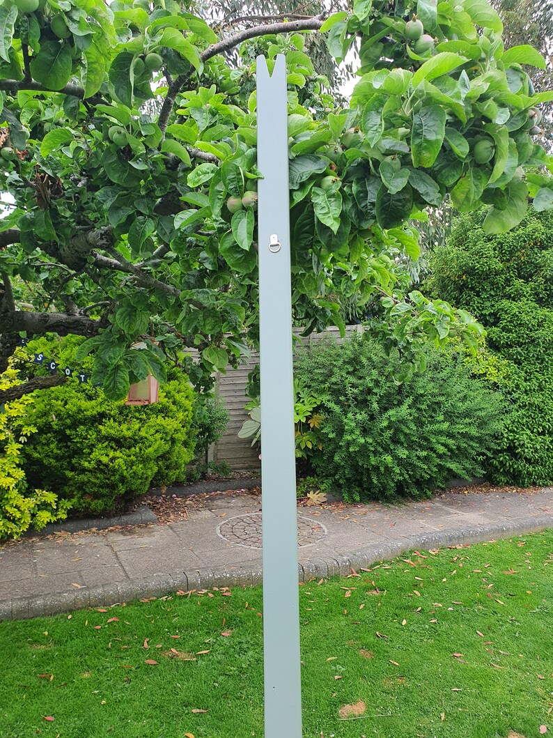 Washing Clothes Line Prop Pole Sage Green Wooden Etsy UK