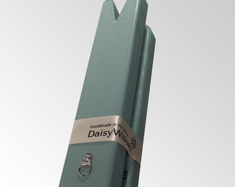 Washing Clothes Line Prop Pole in Willow Green Wooden Collapsible Handmade in UK | Free Delivery