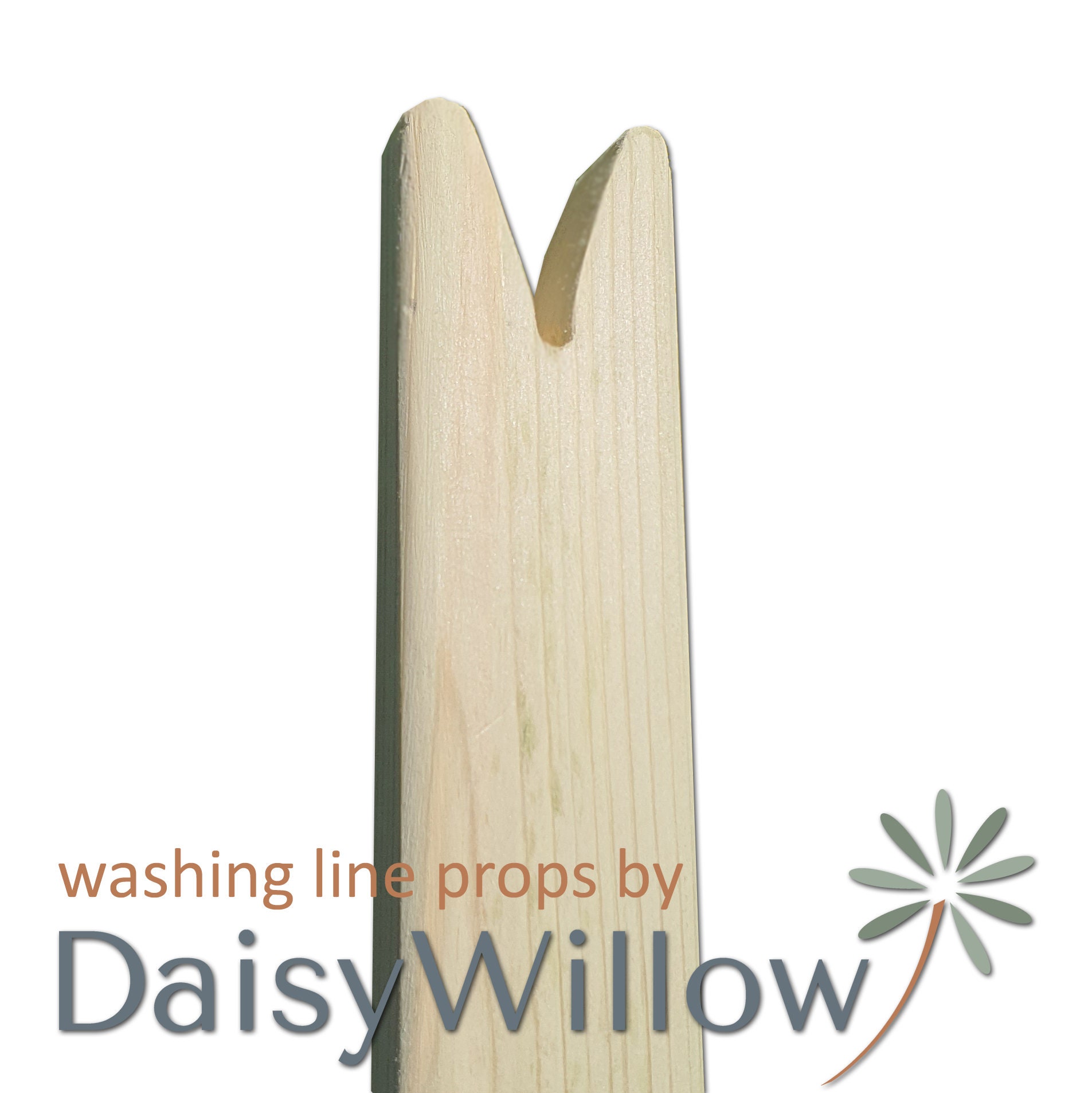 Washing Clothes Line Prop Pole Natural Wooden Etsy UK