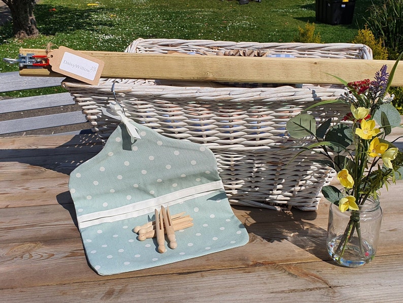 Washing Clothes Line Prop Pole Natural Wooden Etsy UK