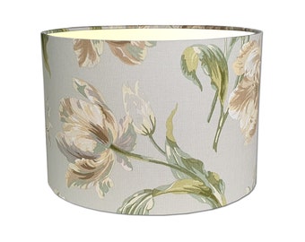 Lampshade in Laura Ashley Gosford Sage Fabric Various Sizes * FREE UK DELIVERY *