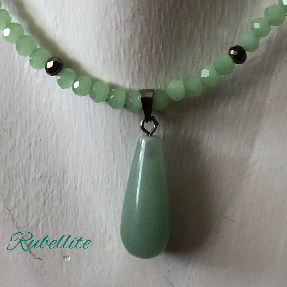 Green Aventurine Pendant Necklace /green Aventurine Necklace Etsy