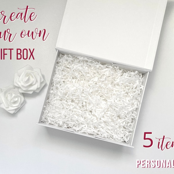 CREATE YOUR OWN Personalised Gift Box - 5 Items | Custom Gift | Build Your Own Box | Filled Gift Box | Home Spa Present | Self Care