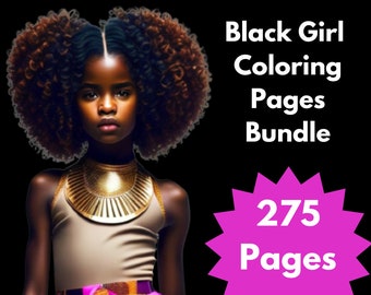Black Women Coloring Pages: 275 Meditative Designs (Instant PDF Download)
