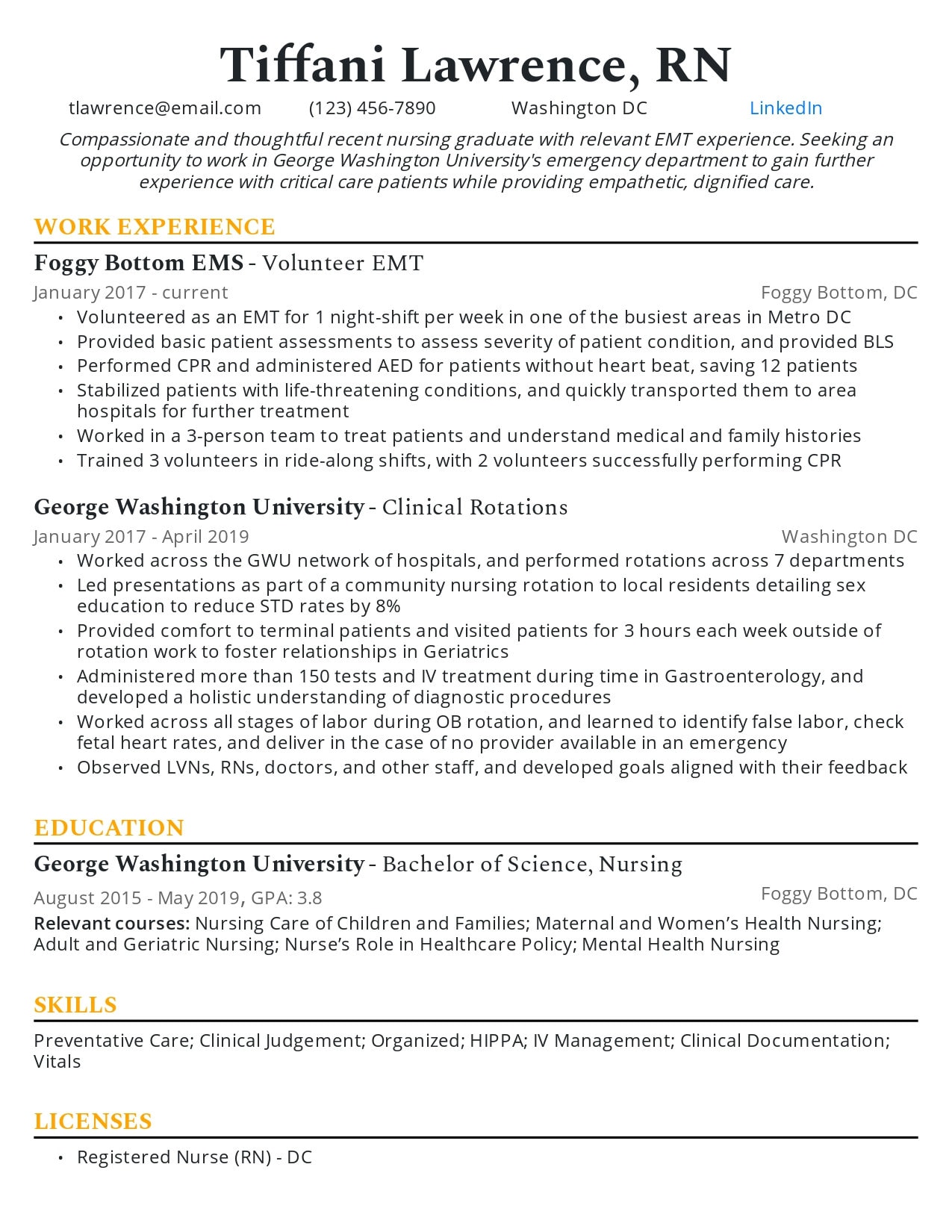 New Nurse Grad Resume Template Bonuses Nurse Resume Nursing Resume PDF