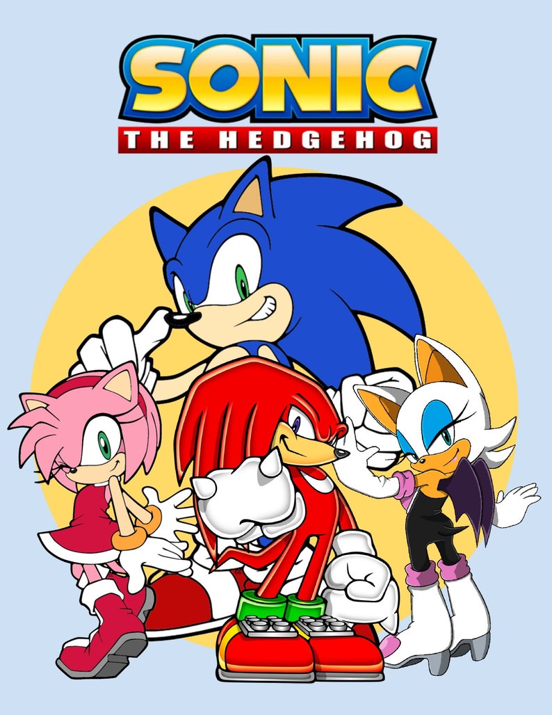104 Sonic the Hedgehog Coloring Pages Instant Download - Etsy
