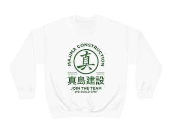 Majima Construction , Yakuza T-shirt, Majima Construction Unisex Heavy Blend Crewneck Sweatshirt