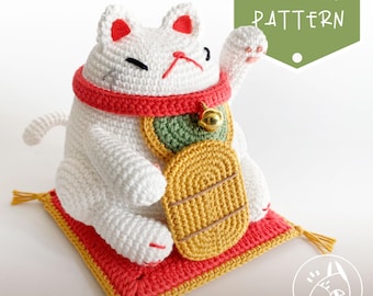 MOCHI_the Maneki Neko / Japanese Fortune Cat_Crochet Pattern