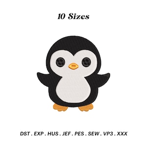 Penguin Embroidery Design, Antarctic Animal Embroidery Designs, Baby Penguin Blanket Pattern, Machine Embroidery File, Digital Download