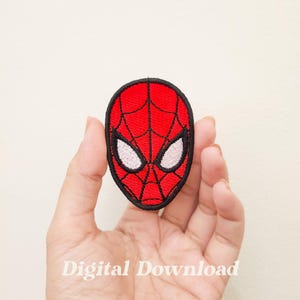 Superhero Embroidery Design, Spider Hero Embroidery, Spider Embroidery Design, Cute Spider Embroidery, Digital Download