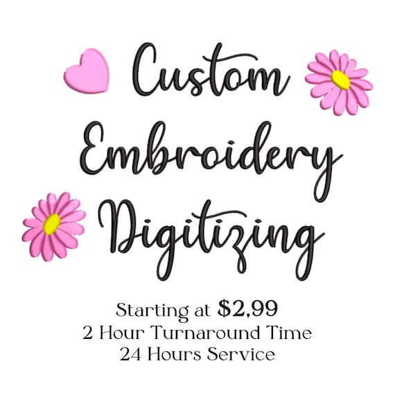 Custom Embroidery Digitizing Service: Logo & Image