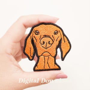 Vizsla Embroidery Design, Dog Embroidery Design, Pet Embroidery Patch, Digital Embroidery, Digital Download