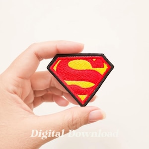 Superhero Embroidery Design, Comic Embroidery Patch, Logo Embroidery, Digital Embroidery, Digital Download