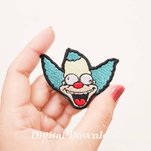 Cartoon Clown Embroidery Design, Clown Embroidery Patch, Movie Embroidery, Digital Embroidery, Digital Download