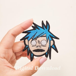 Band Cartoon Embroidery Design, Singer Embroidery Patch, Music Character Embroidery, Digital Embroidery, Digital Download