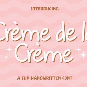 Fuente Creme de la Creme: elegante escritura sans serif (OTF, TTF, SVG)