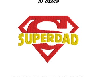 Superdad Embroidery Design, Gift For Dad, Superhero Embroidey, Daddy Life Embroidery, Fatherhood Embroidery, Digital Download