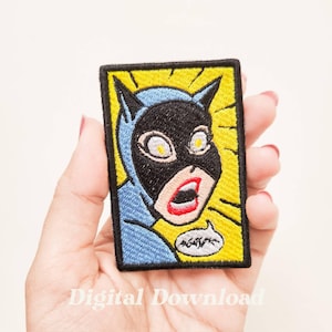 キャットウーマン　刺繍パッチ Catwoman Patch - Etsy