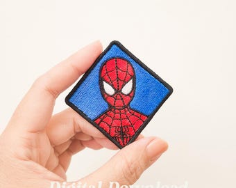 Spider Hero Embroidery Design: Superhero Patch (Digital Download)