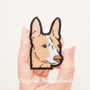 Motif de broderie American Hairless Terrier : écusson de broderie pour animaux de compagnie (téléchargement numérique)