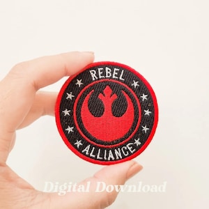 Alliance Embroidery Design, Movie Patches, Galaxy Wars Embroidery, Digital Embroidery, Digital Download