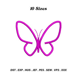 Mini Butterfly Stitch Fill Embroidery Design (Instant Download)