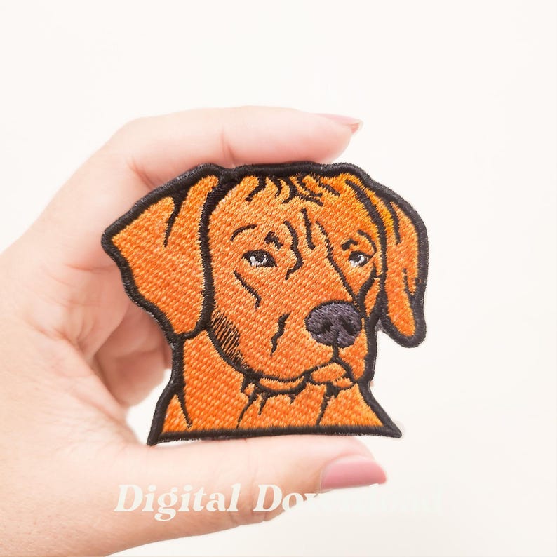 Rhodesian Ridgeback Embroidery Design: Dog Breed Pet Patch (digital ...
