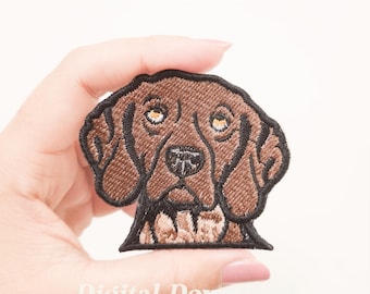 Deutsch Kurzhaar Stickdatei, Haustier Hund Aufnäher (Digital Download).