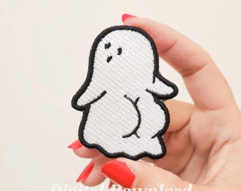 Sexy Boo Embroidery Design, Ghost Embroidery Patch, Funny Embroidery, Digital Embroidery, Digital Download